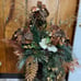 Beautiful!! 44” Glimmer XL Stand & Gold Poinsetas Arrangement