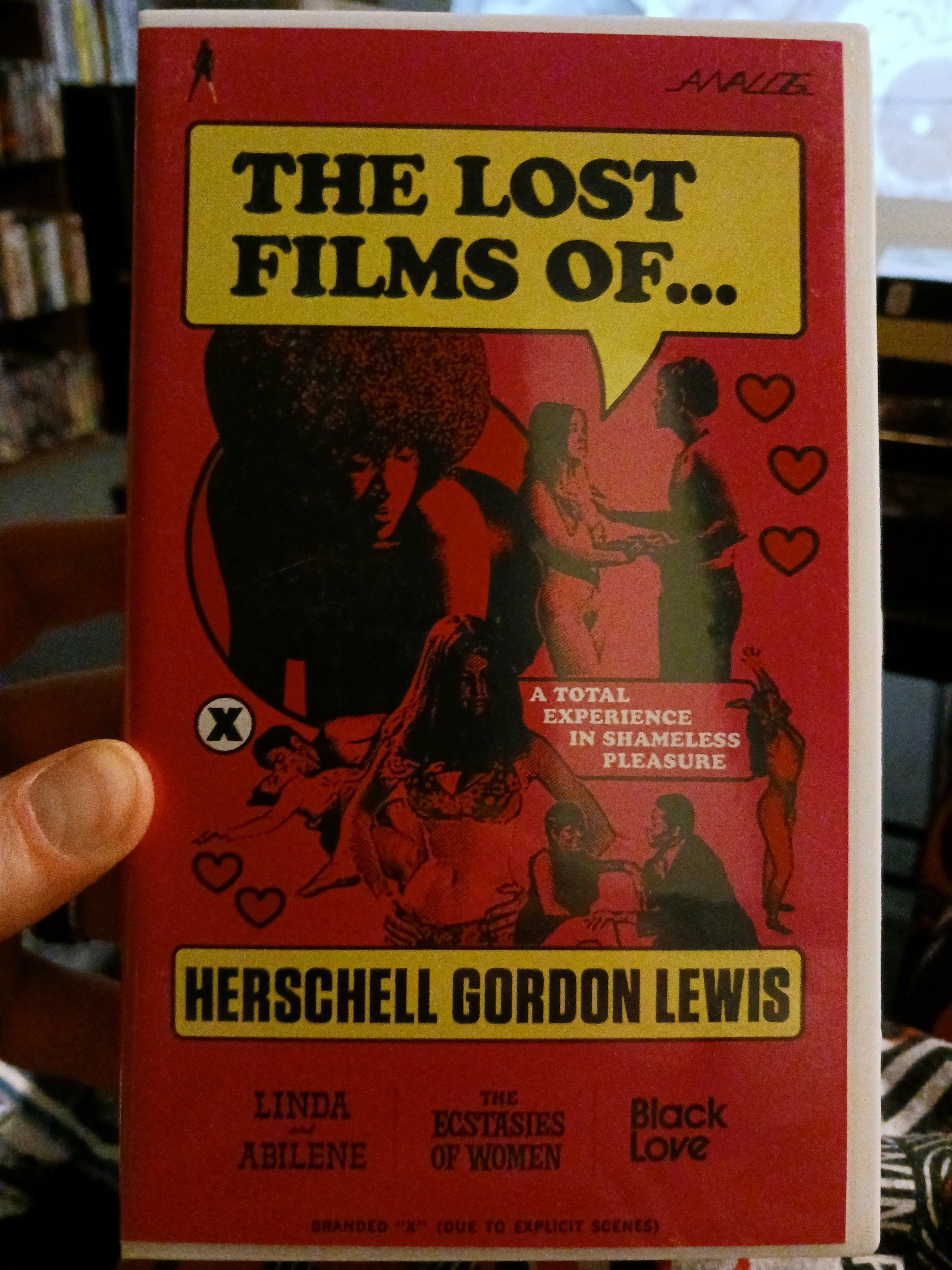 The Lost Films of Herschell Gordon Lewis rare VHS
