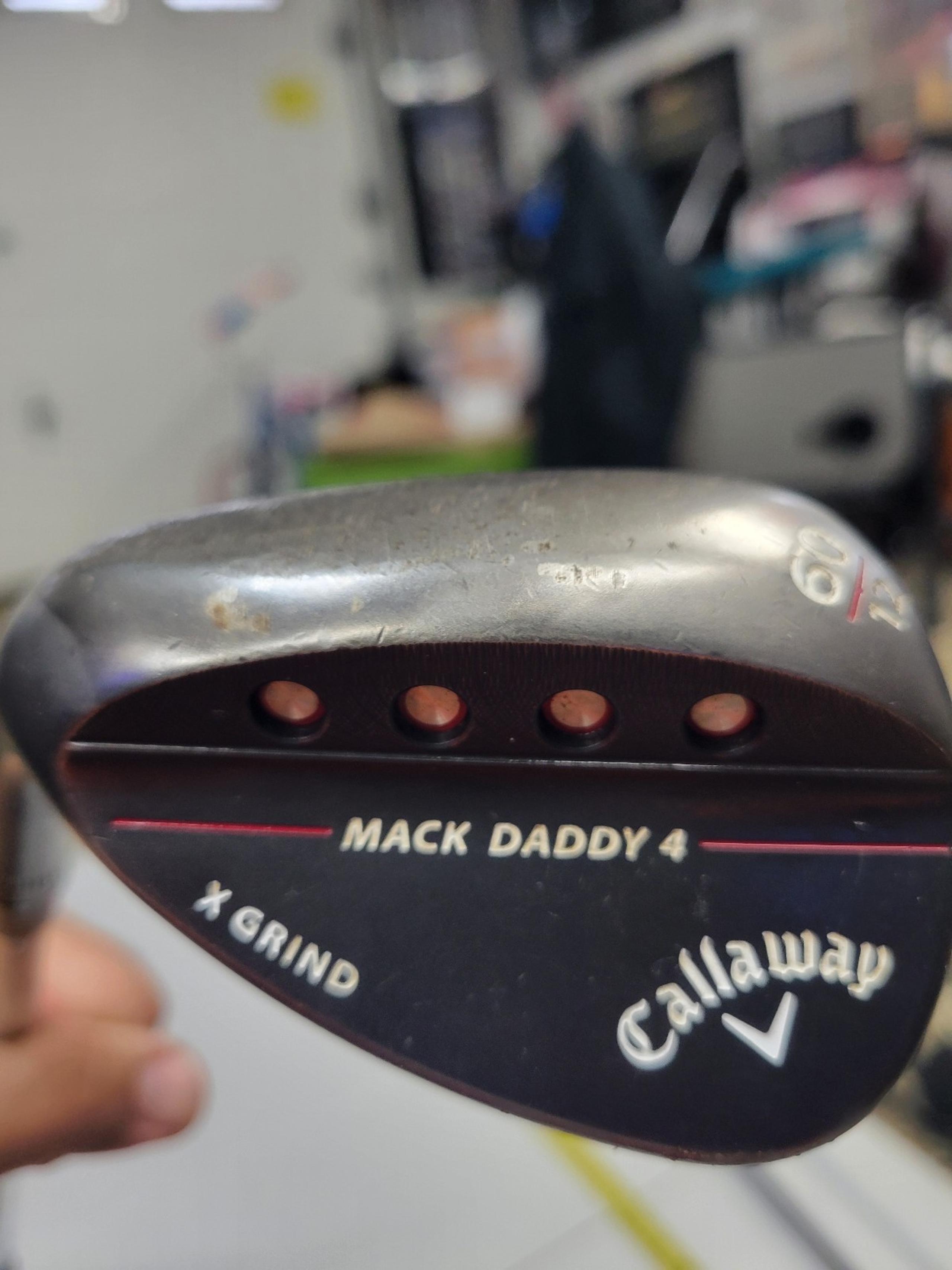 Callaway Mack Daddy 4 Black Lob Wedge LW 60* 12X DG S200 Tour Issue Stiff LH