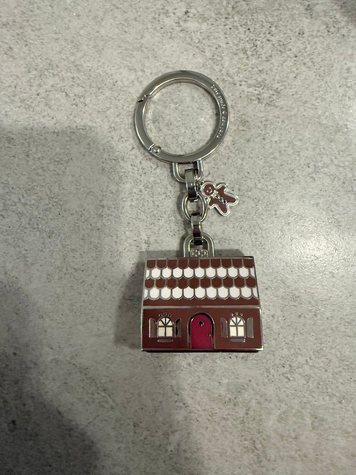 Kate Spade keychain charm gengibre bread house