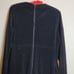 Vintage 60s 70s Black Night Gown Sleepwear Dressing Gown Victorian Lace Trim