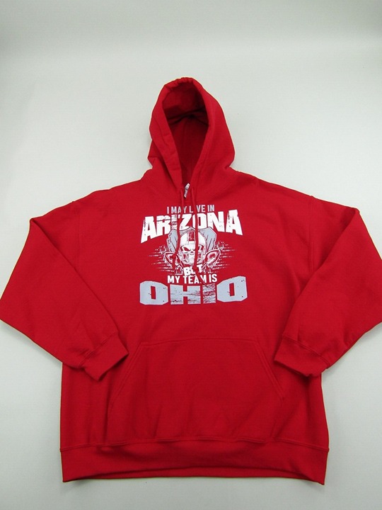 Ohio State Hoodie Representing My Team in Arizona (Adult Gildan )