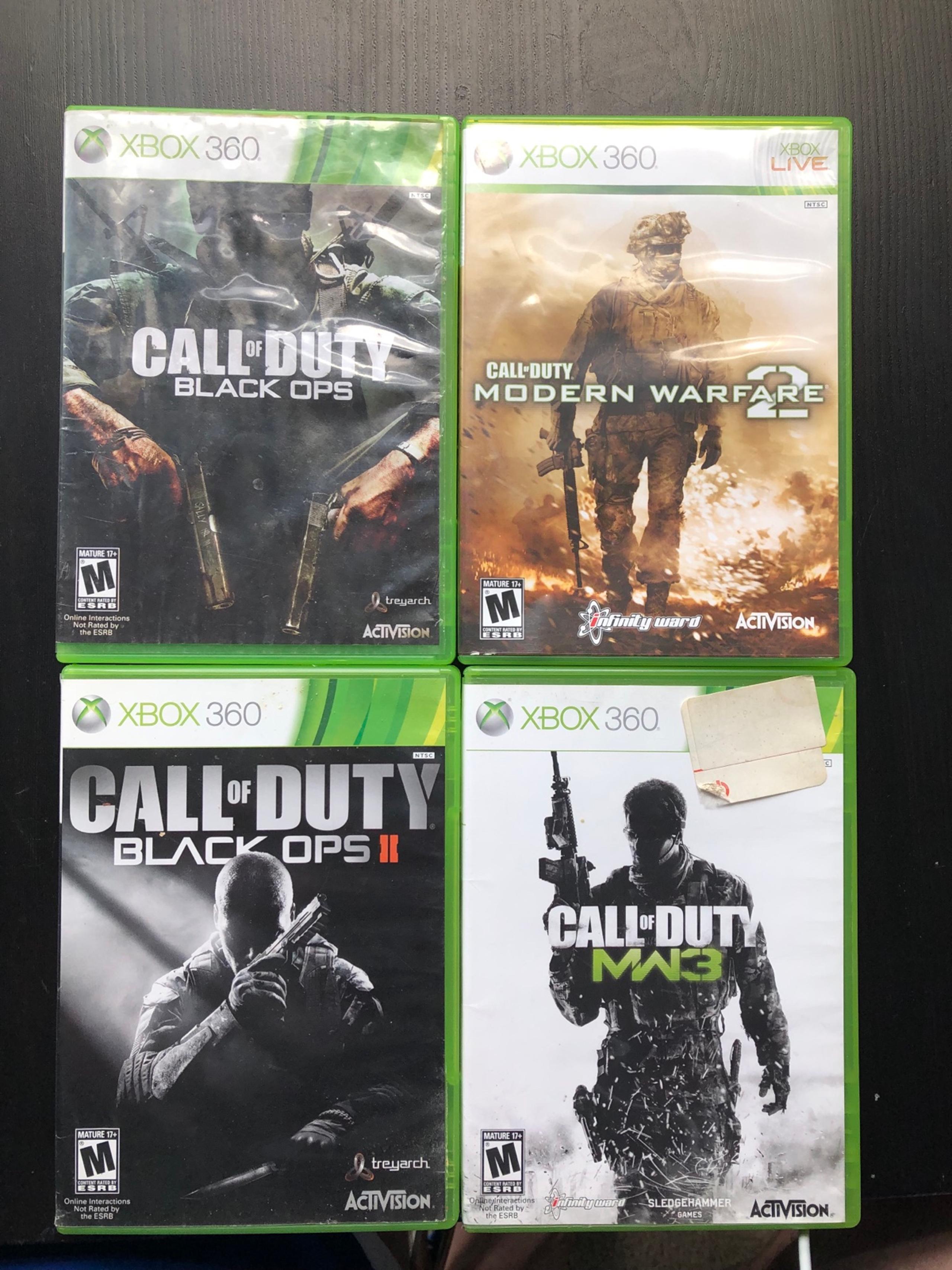 Xbox 360 Call of Duty Black Ops 1/2 Modern Warfare 2/3