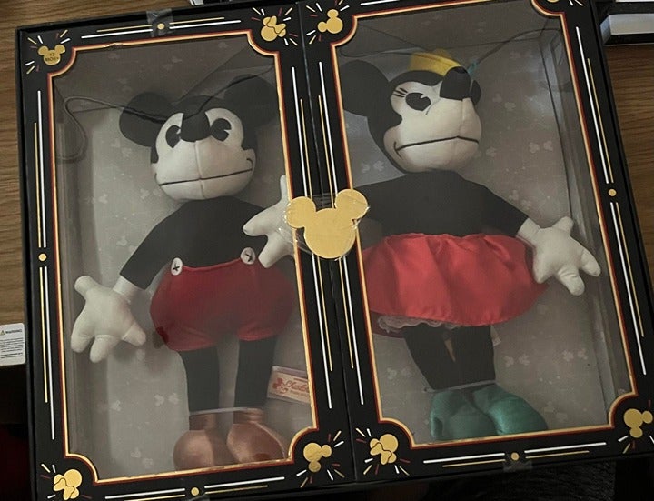 Disney World Mickey and Minnie Plush Vintage Inspired 2018