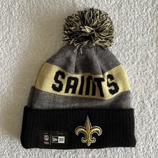 New Era NFL New Orleans Saints Beanie Hat with Pompom