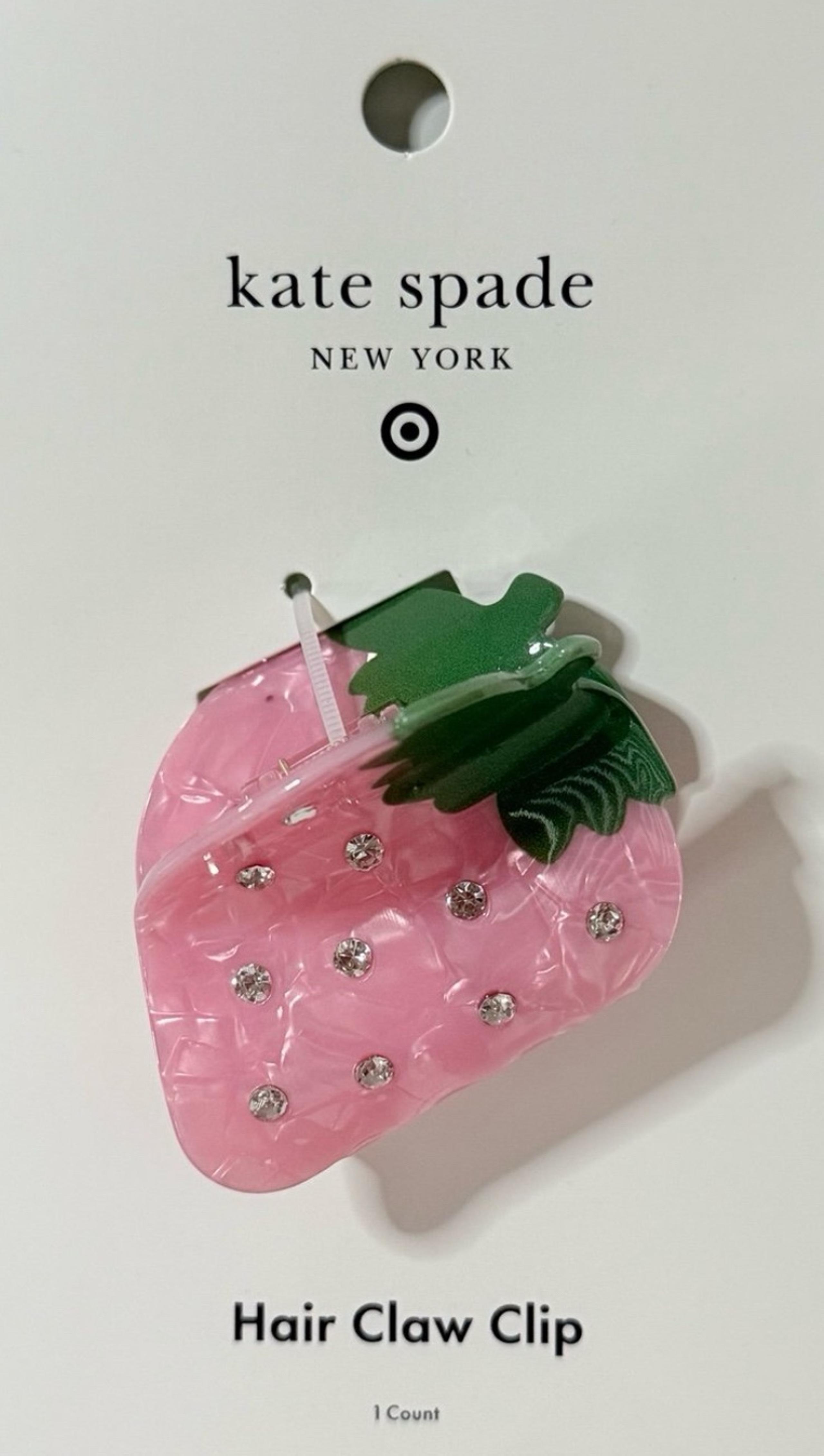 Kate Spade Strawberry Clip Pink