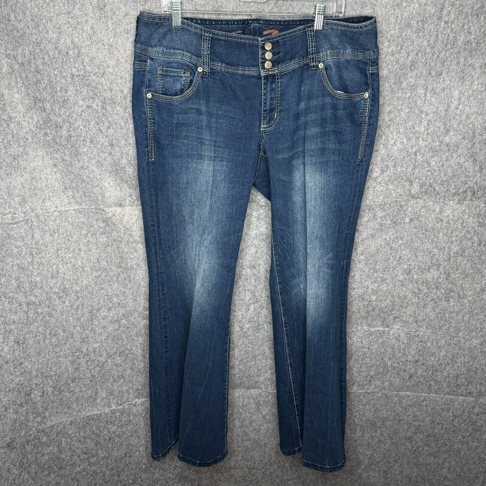 Seven 7 Luxe Women's Wide Leg Jeans- Sz 16
