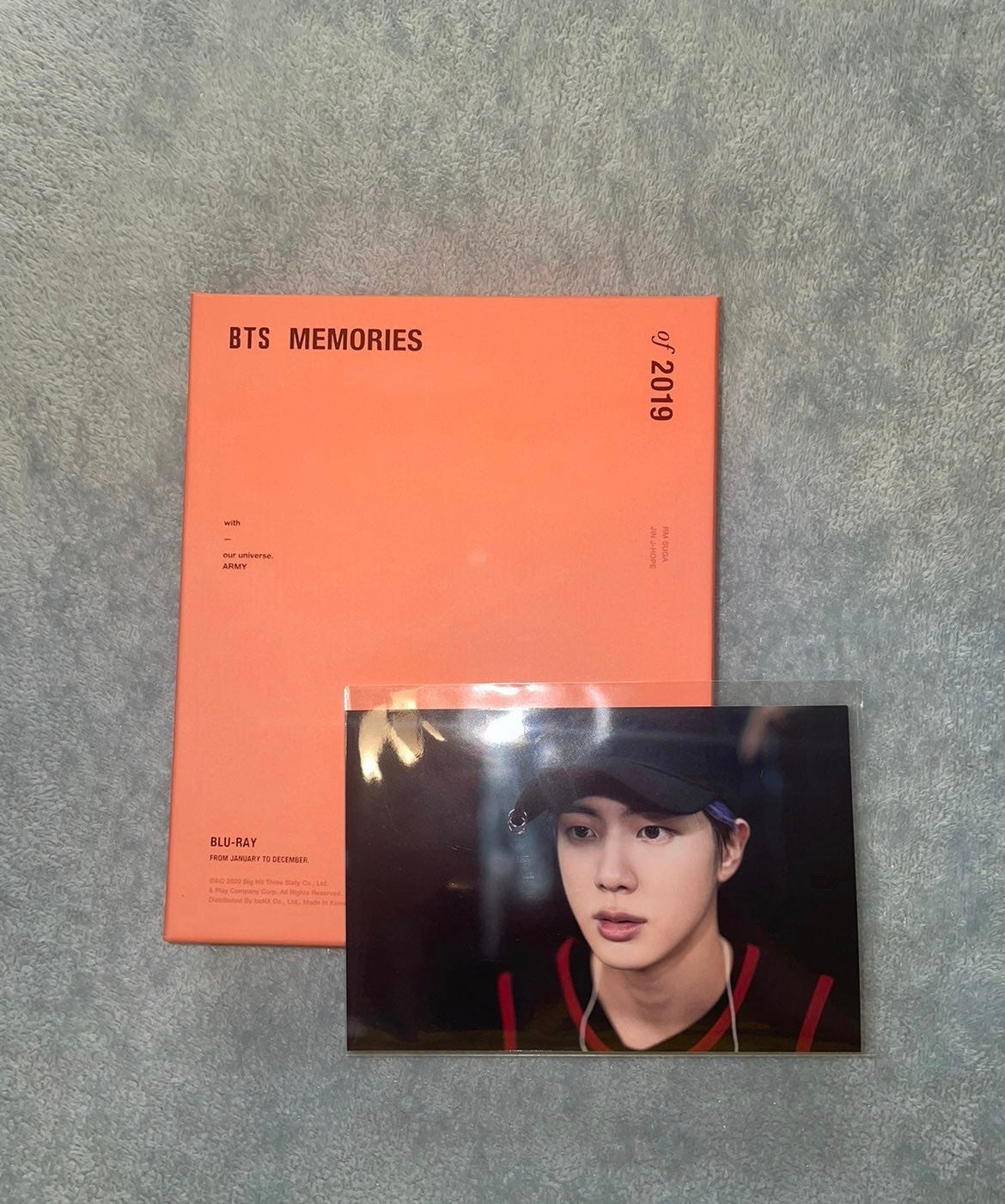 BTS Memories of 2019 Blu-Ray with Jin Photo