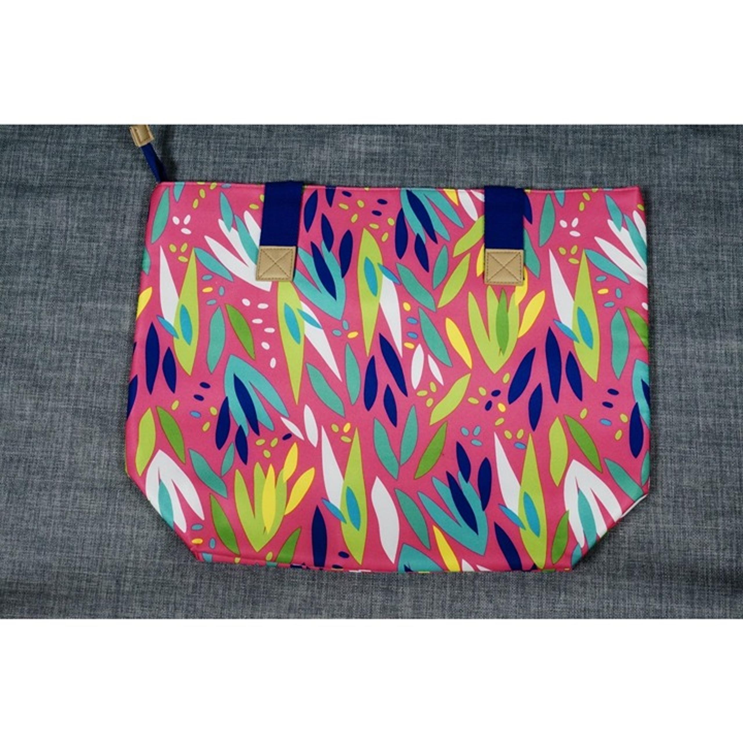 Arcadia Oversized Weekender Colorful Beach Tote Bag Carry-All NWT!