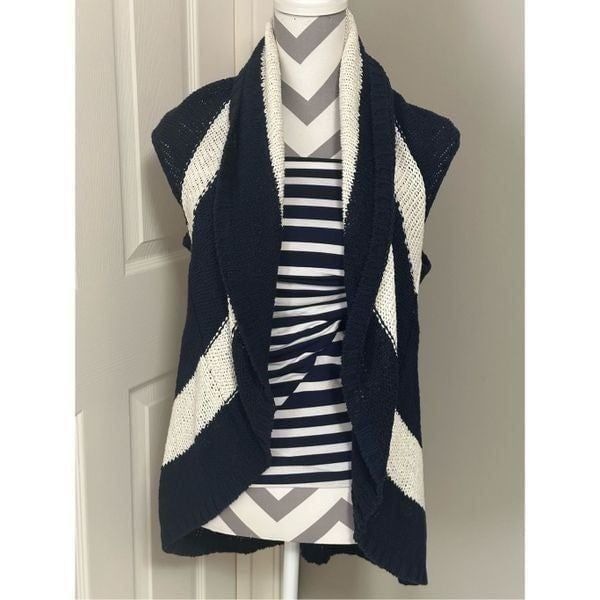 CAbi sweater vest with strapless top/skirt set