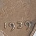 1939 No Mint Mark Philadelphia 1CT Lincoln Wheat Penny