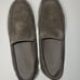 Massimo Dutti-Men's Split Suede Loafers In The Color Mink Size 7 (40)