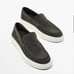 Massimo Dutti-Men's Split Suede Loafers In The Color Mink Size 7 (40)