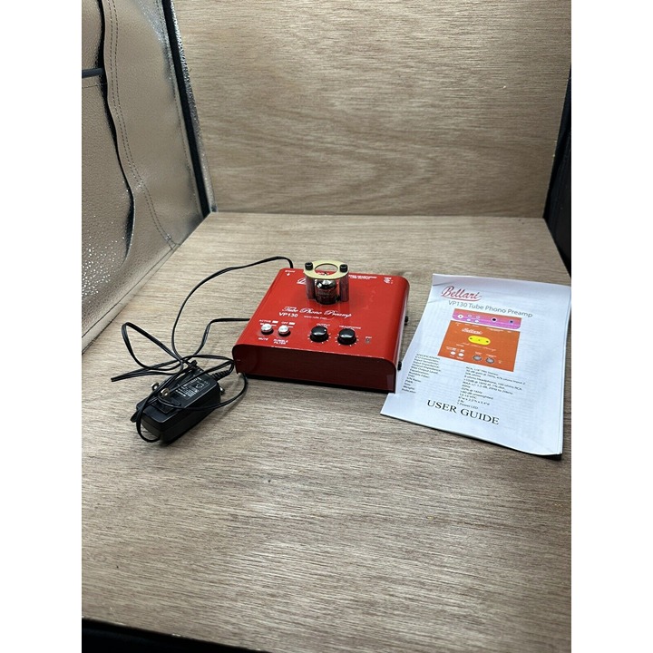 Bellari VP130 Hybrid Tube Phono Preamp with Power Adapter And Manual