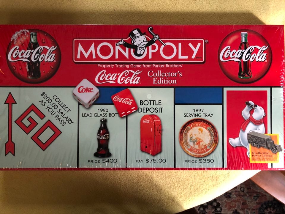 Coca Cola Limited Edition Monopoly Board Game