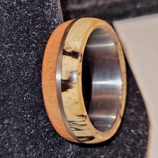 Custom wood ring