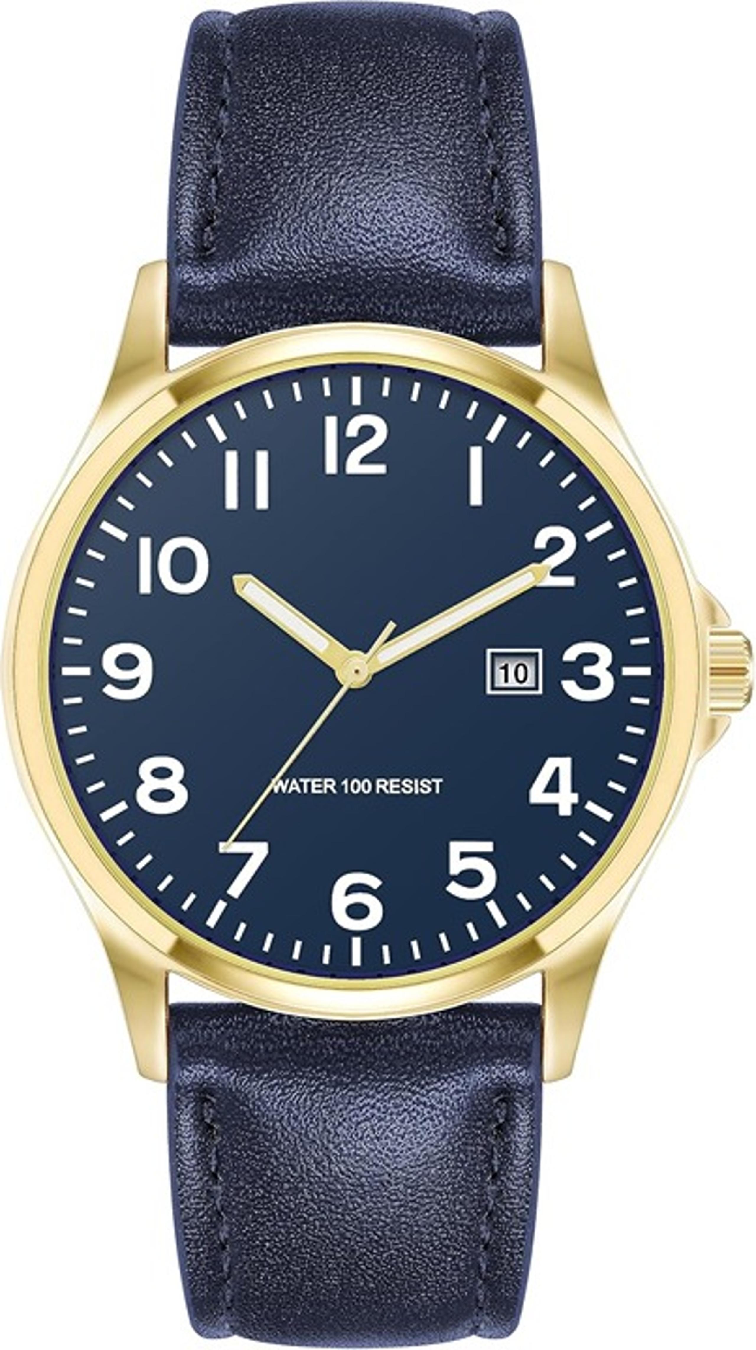 Amazon Essentials Men's Easy to Read Strap Watch