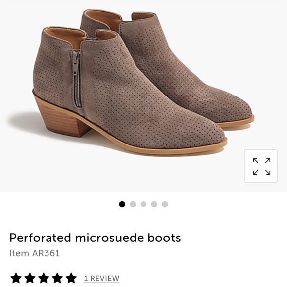 (NIB) J.Crew perforated Faux Suede Boot