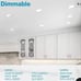 Sunco Lighting 12 Pack 5/6 Inch LED Can Lights Retrofit Recessed Lighting, Trim