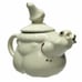 Teapot Vintage 1940s Shawnee Pottery Tom The Pipers Son Clown Pig Spout Folk Art