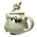 Teapot Vintage 1940s Shawnee Pottery Tom The Pipers Son Clown Pig Spout Folk Art