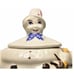 Teapot Vintage 1940s Shawnee Pottery Tom The Pipers Son Clown Pig Spout Folk Art