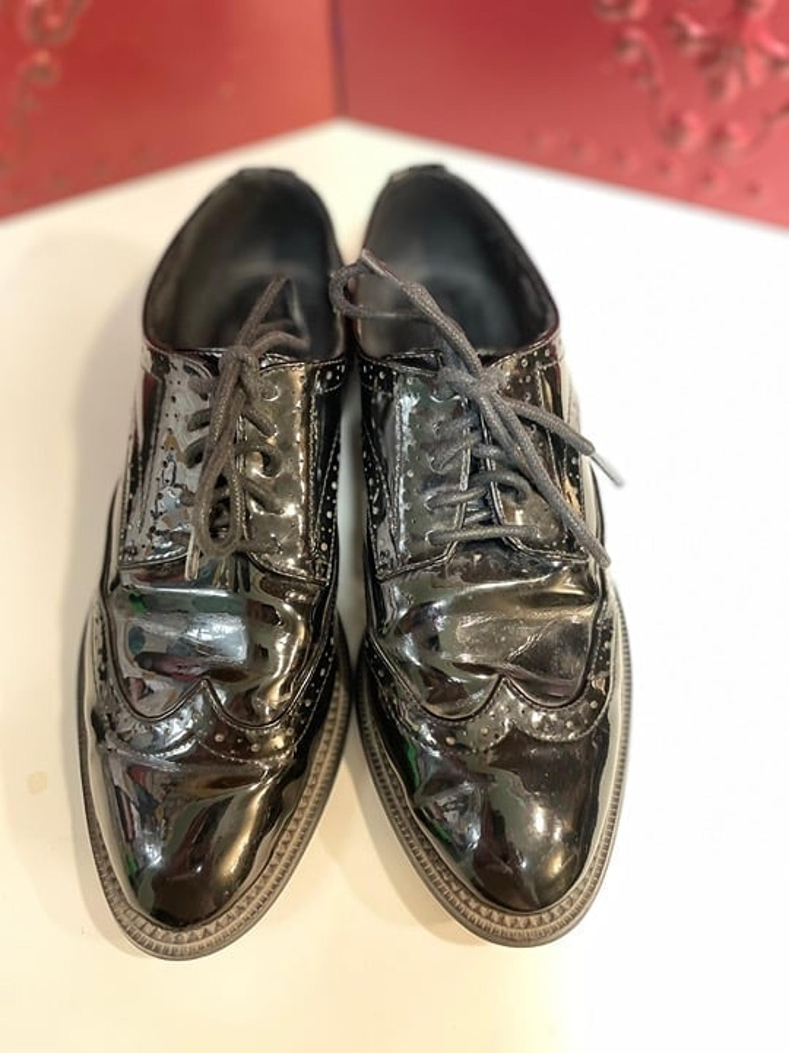ASOS Black Patent Leather Oxford Shoes Women's US Size 5