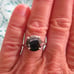 3.60ct BLACK DIAMOND RING Sz5,6,7,8,9,10