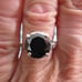 3.60ct BLACK DIAMOND RING Sz5,6,7,8,9,10
