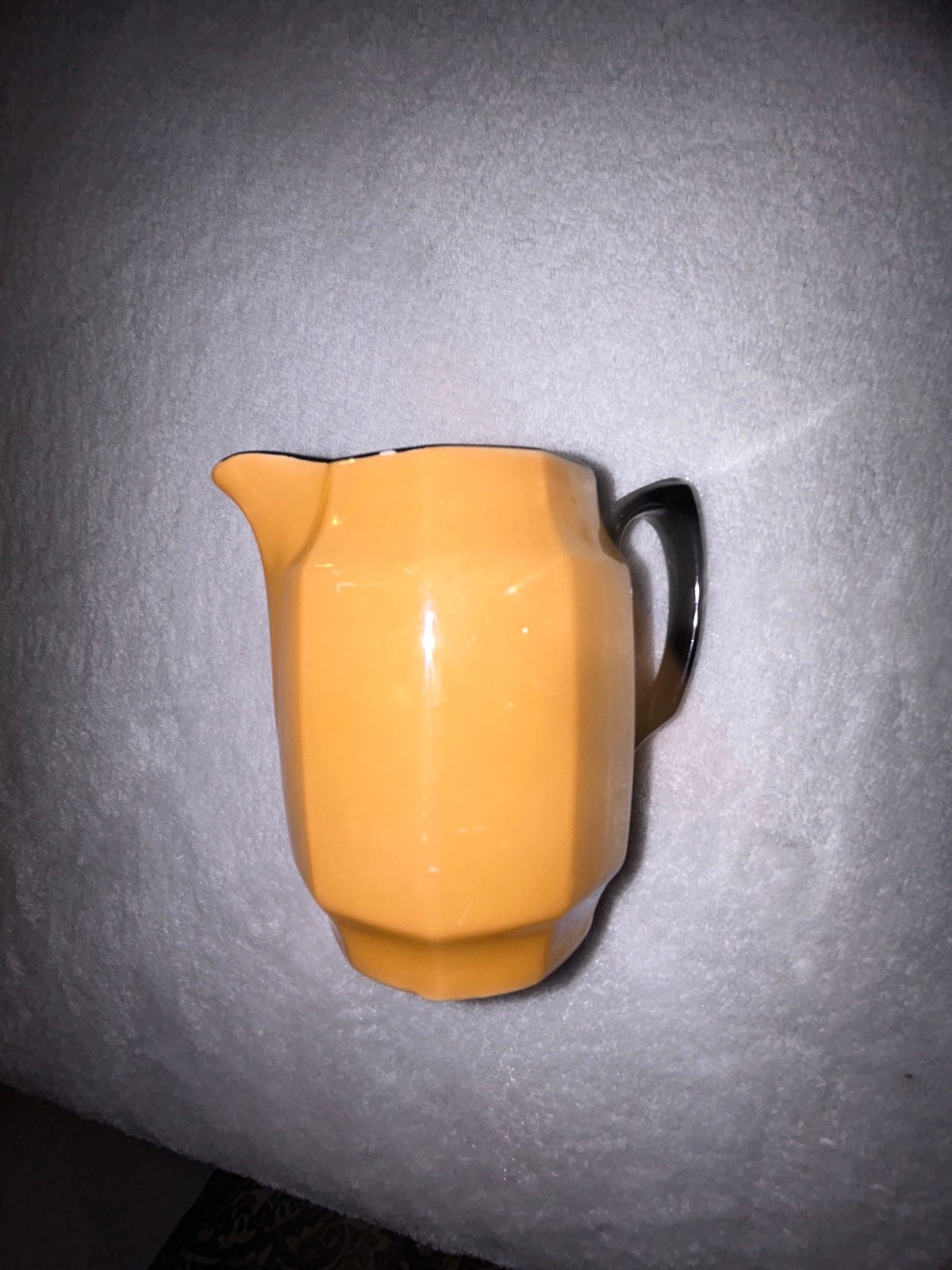 Creamer porcelain orange lusterware creamer made in Germany
