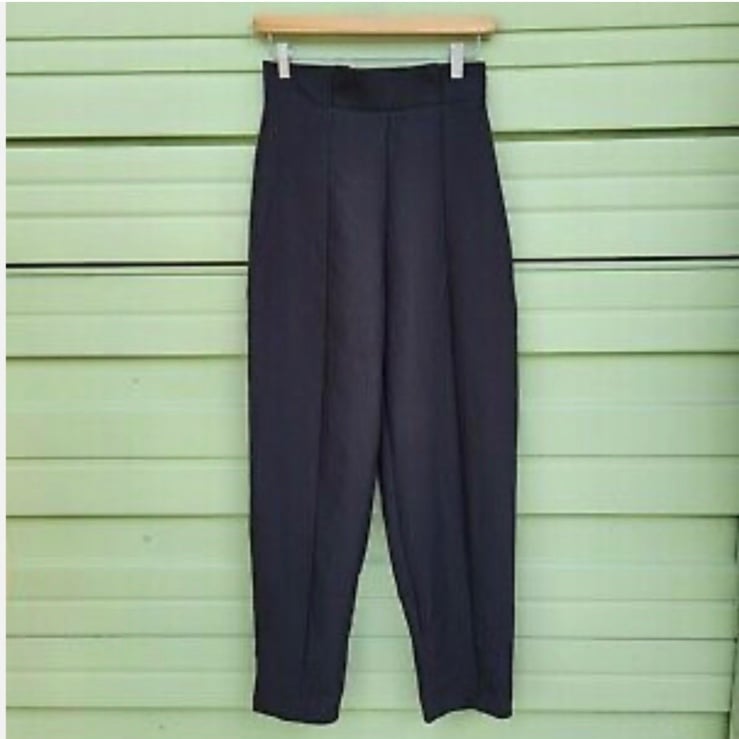 ZARA Woman BLACK Tapered PANTS