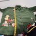 Quacker Factory Green Fleece Fall Harvest Pumpkin Button Down Sweatshirt