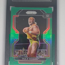 2022 Prizm Hulk Hogan #195 Green Prizm SGC 10