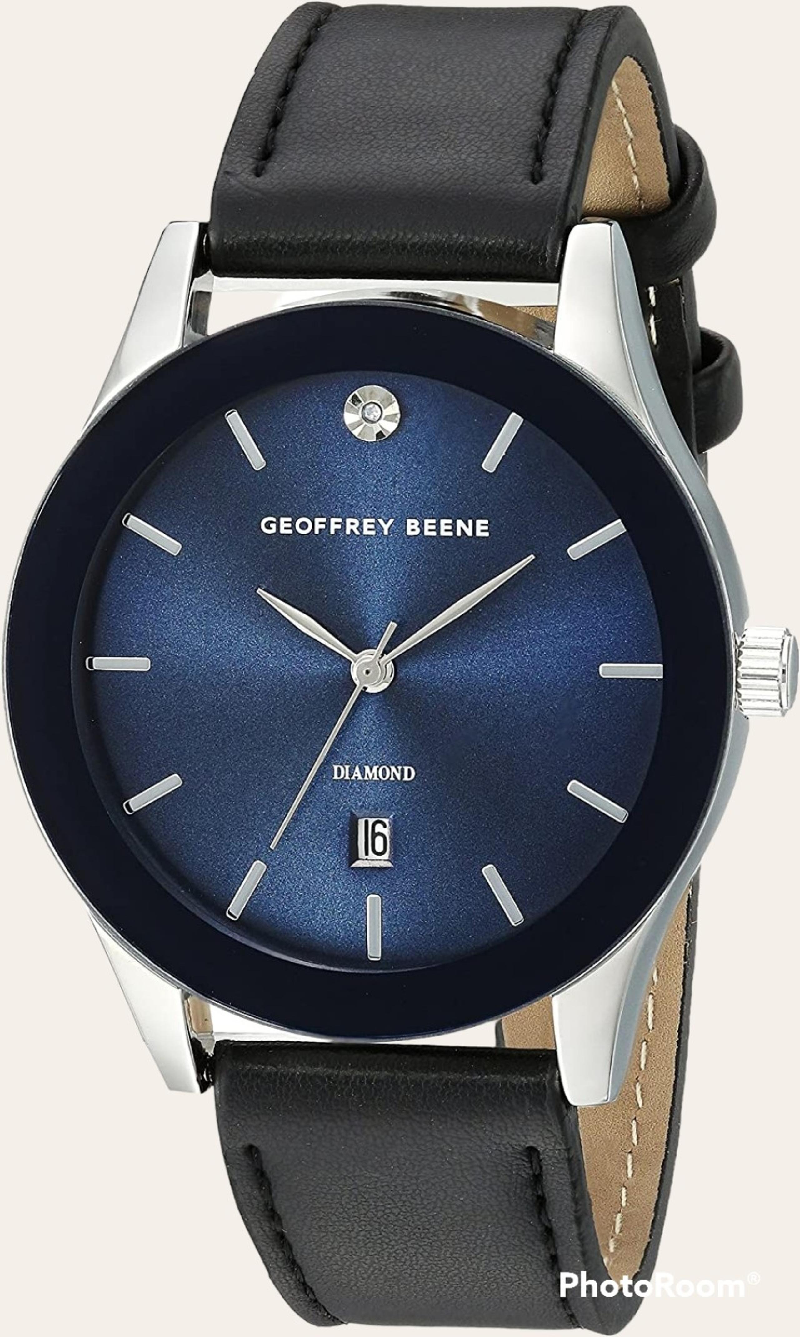 Geoffrey Beene Premium Design Men's Diamond Collection Watch