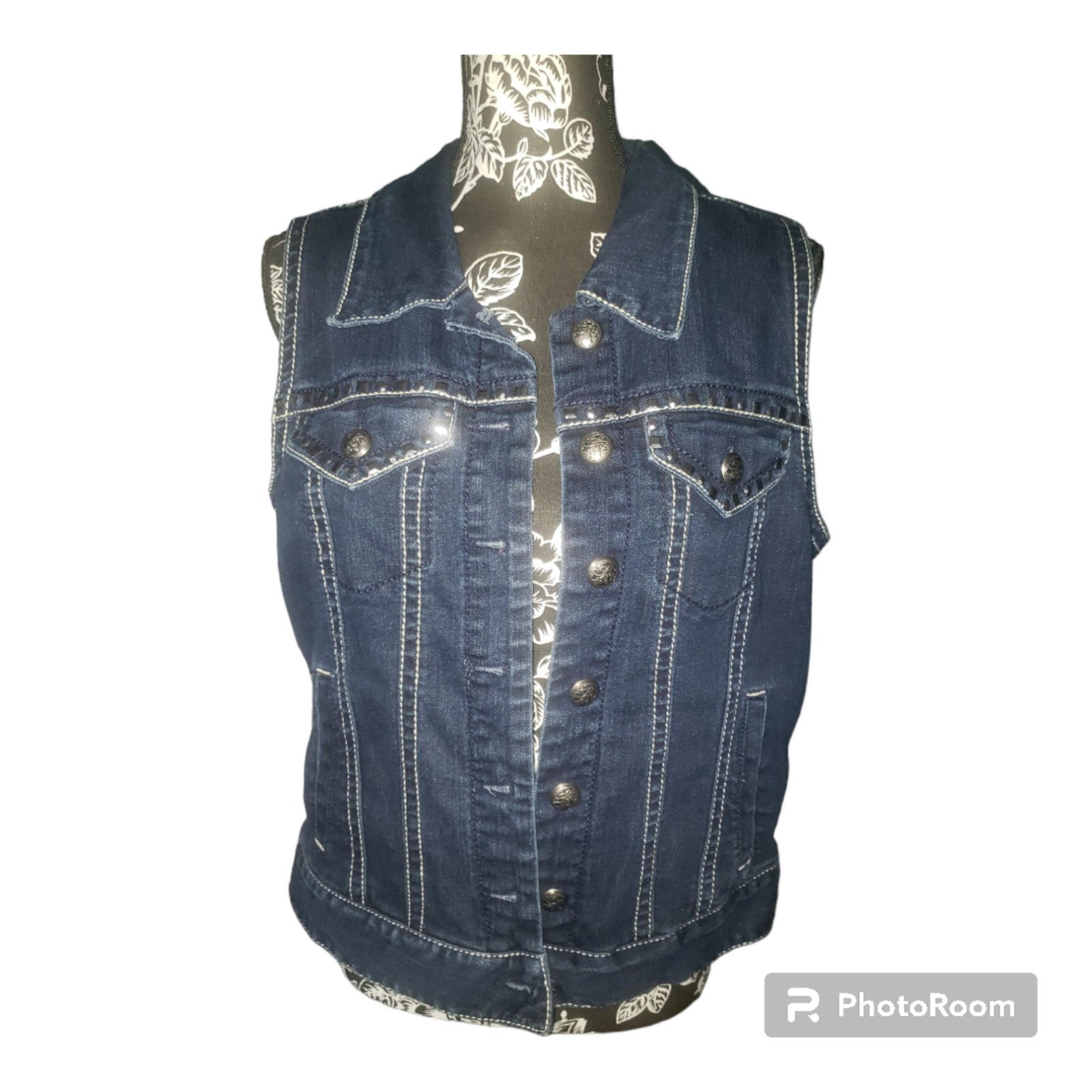 Style & Co. Denim Vest (M)