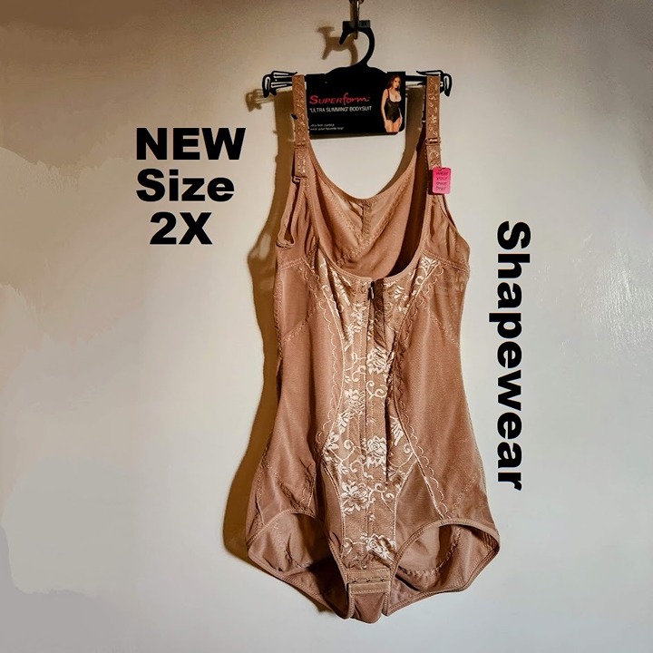 Superform Ultra slimming Body Suit Nude Color Shapewear Size 2XL Camisole 2X