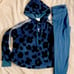 Adidas Originals Women’s Sherpa Cheetah Print Hoodie & Leggings, Medium, Large