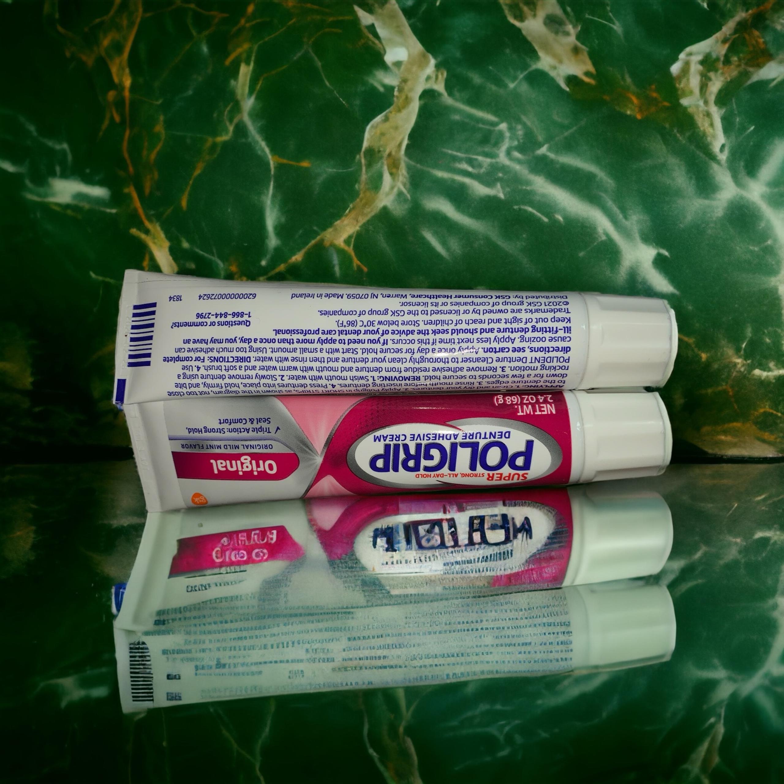 Poligrip Zinc Free Denture Adhesive Cream
