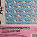 Hello Kitty Blue Rainbow Hearts Full Queen Blanket