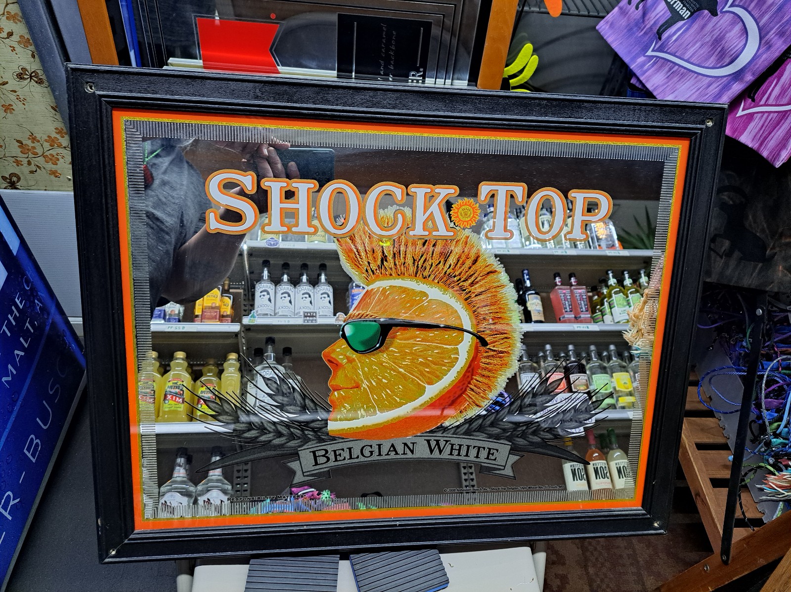 Shock Top bar mirror