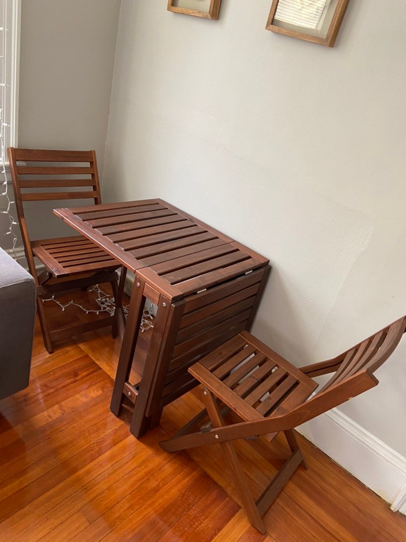 Table and matching chairs