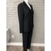 Kasper Women Black Pinstriped Double Breasted Pant Suit Size 4