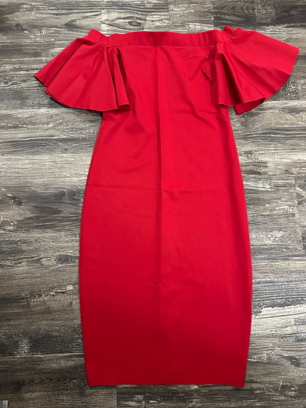 NWT Trina Turk Women’s Off The Shoulder Red Dress Size 8