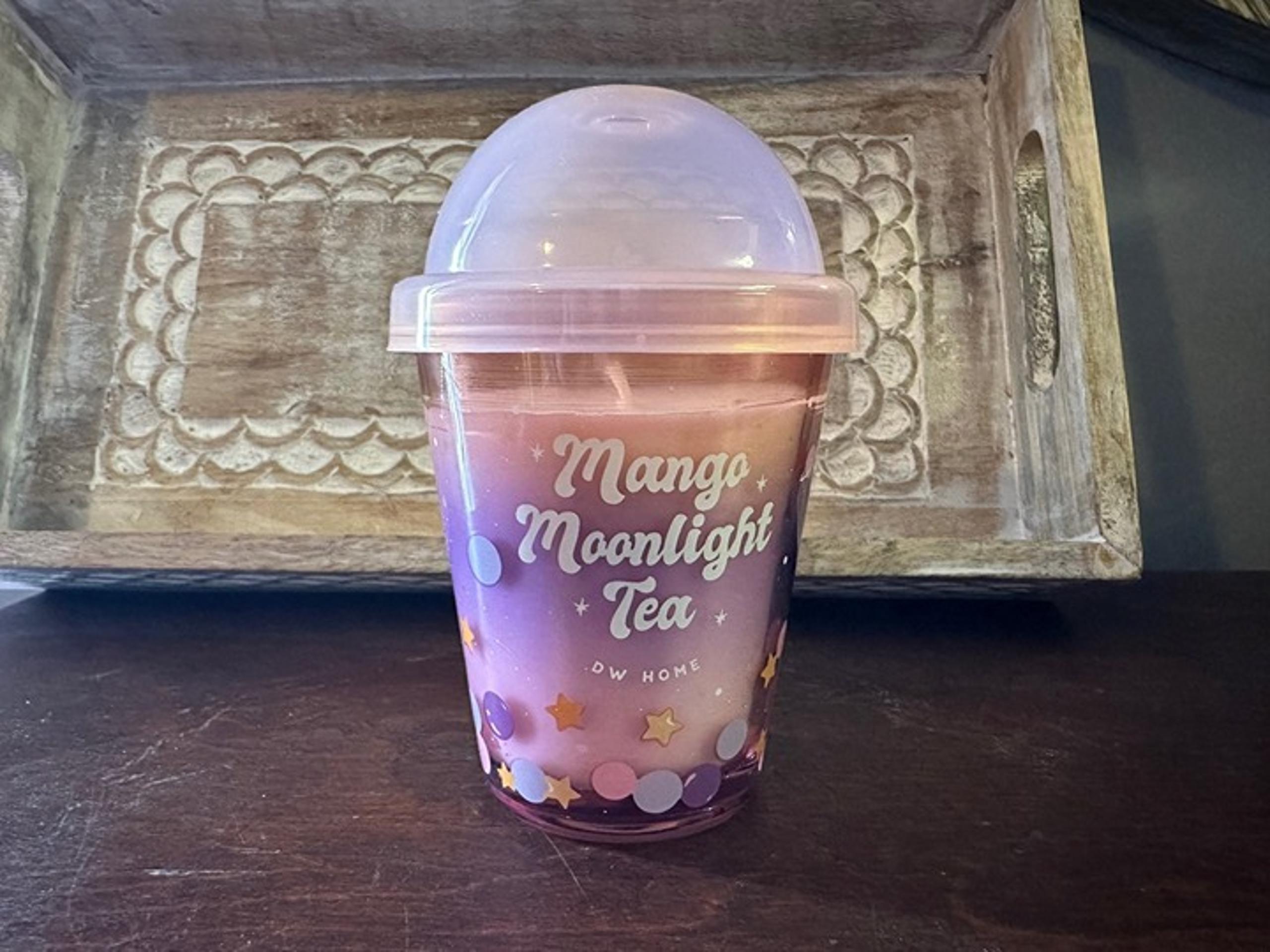 DW Home Mango Moonlight Tea Candle Cup 4.3 OZ Richly Scented Mini Single Wick