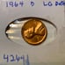 1964 d penny error coin “L” of Liberty on rim rare Lincoln one cent