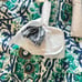 Soft Surroundings Nerissa Dress Blue Abstract Floral Embroidered Size PM NWOT