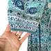 Soft Surroundings Nerissa Dress Blue Abstract Floral Embroidered Size PM NWOT