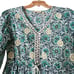 Soft Surroundings Nerissa Dress Blue Abstract Floral Embroidered Size PM NWOT