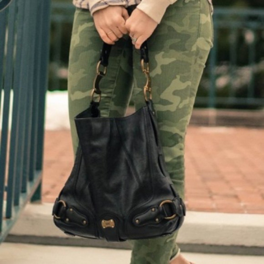 MICHAEL Michael Kors Espresso Leather Hobo Bag
