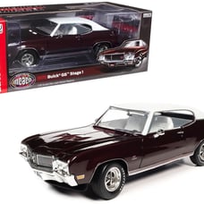 1970 Buick GS Stage 1 Burgundy Mist Metallic with White Top and Interior Muscle